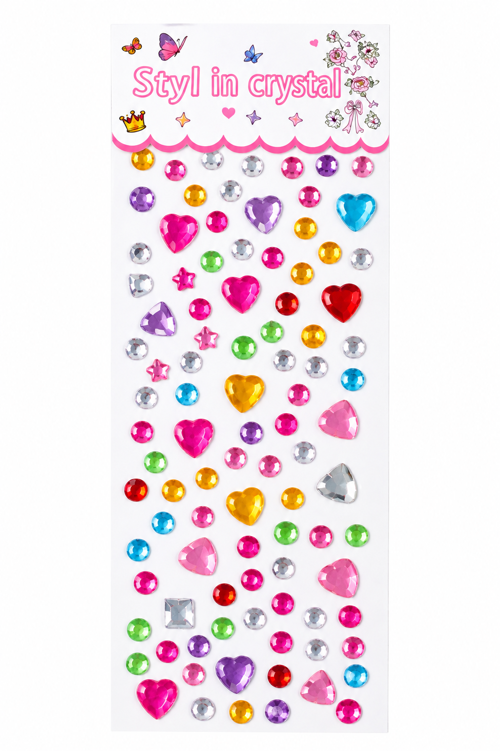 Crystal hearts and Gems