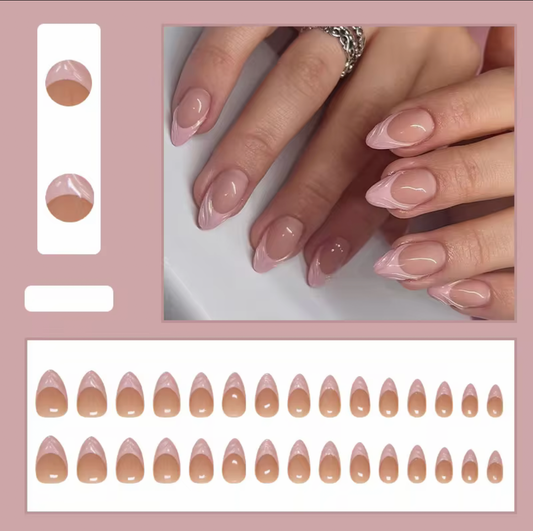 3D Seashell Carving Reusable Press on Nails - Free sticker sheet included
