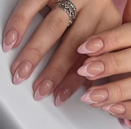 3D Seashell Carving Reusable Press on Nails - Free sticker sheet included