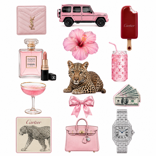 Pink Luxe Empire - Phone/Laptop Sticker pack