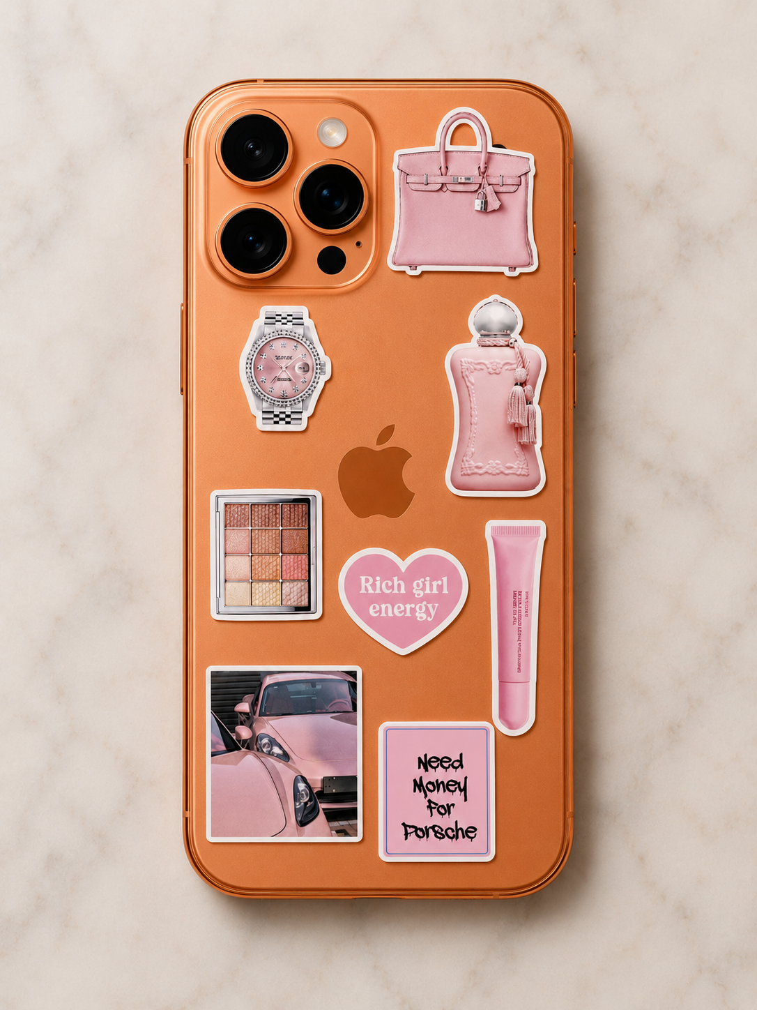 Pink Glam - Phone/Laptop Sticker Pack