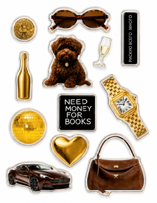 Golden Mocha - Phone/Laptop sticker pack